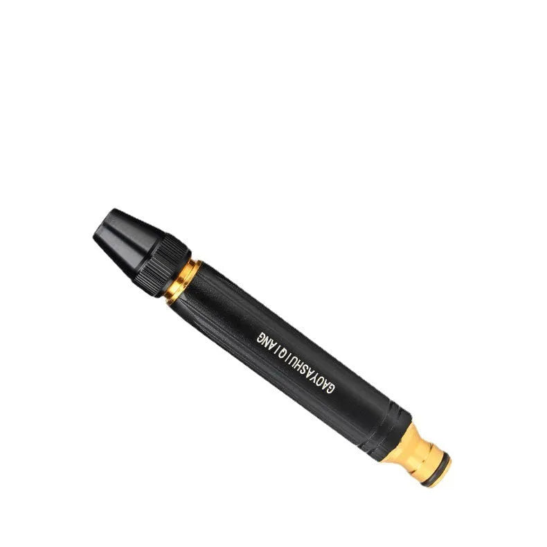 Black Diamond alloy car washing gun with straight spray design and choice of nozzle formats