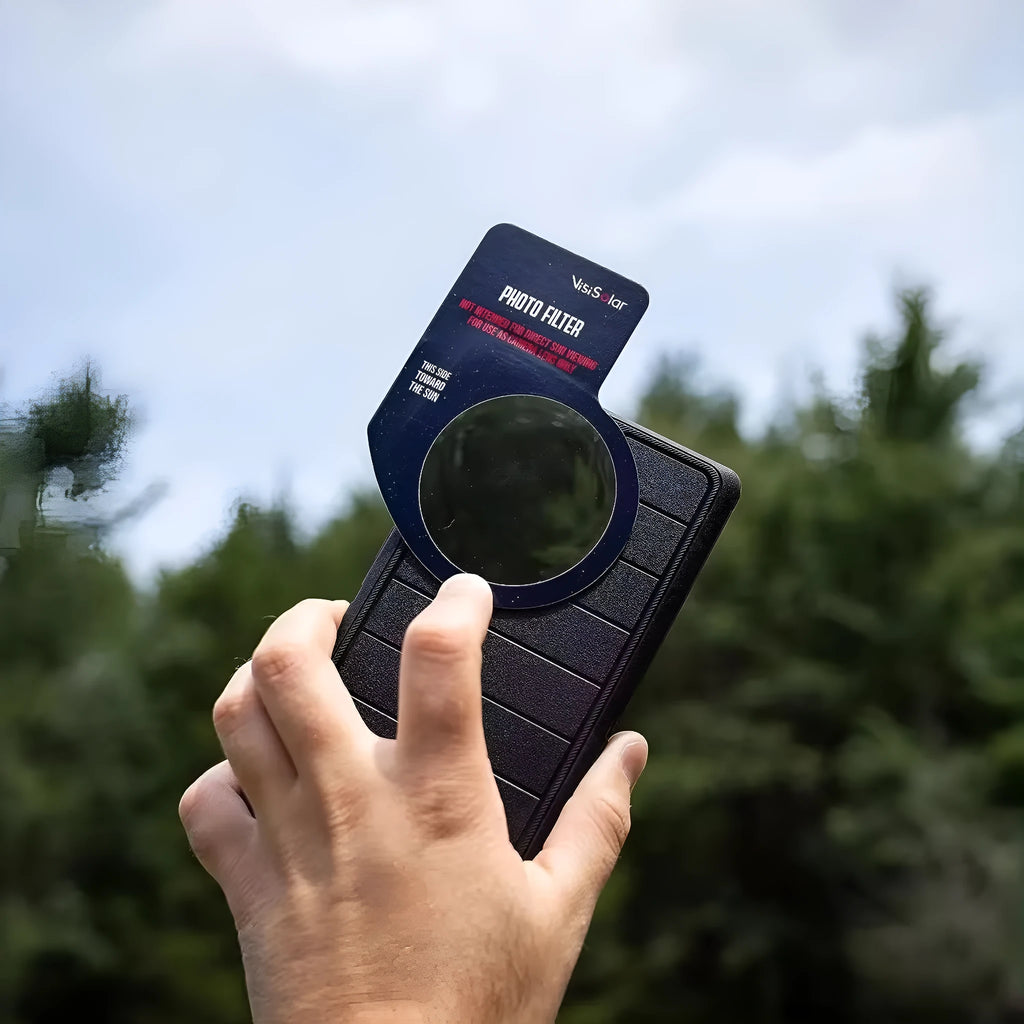 Adult solar eclipse sunglasses with UV resistant plastic lens and paper frame in box style
