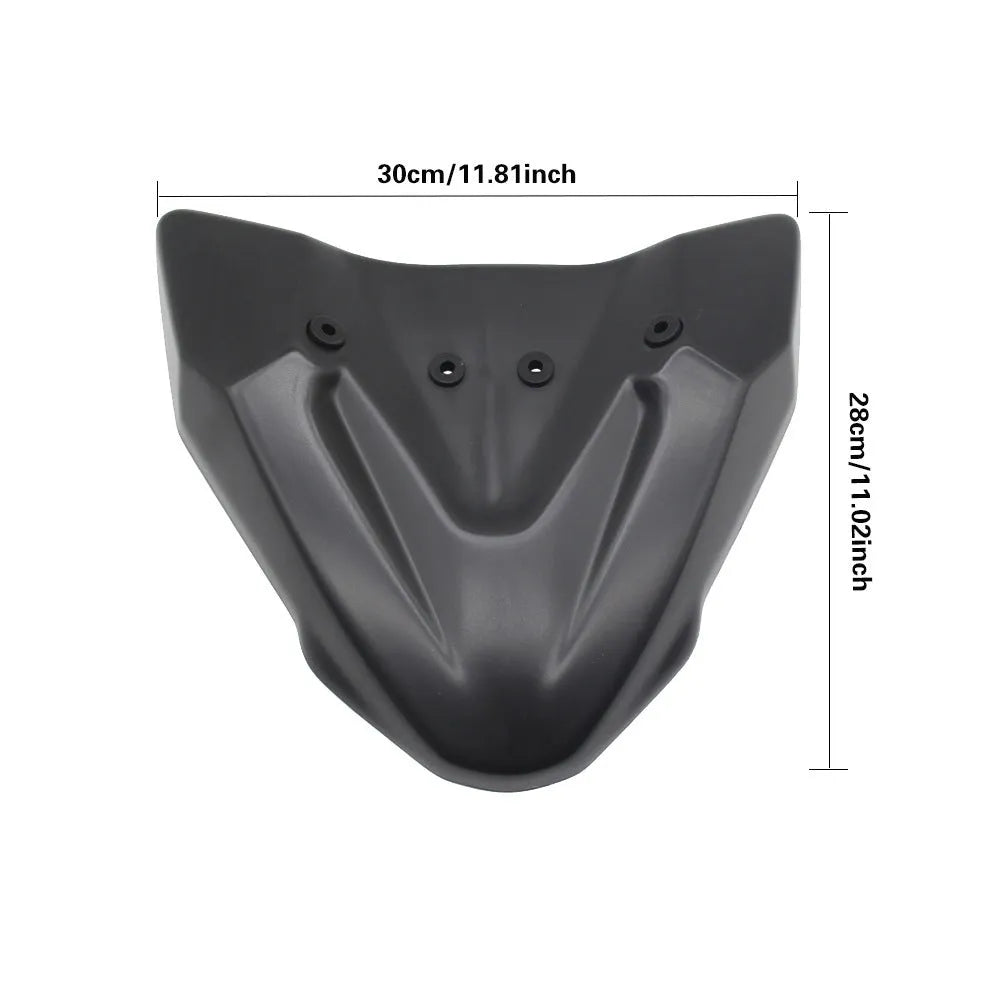 Black ABS fixed wind front wing for KTM 390 and 790 Adventure ADV motorcycles