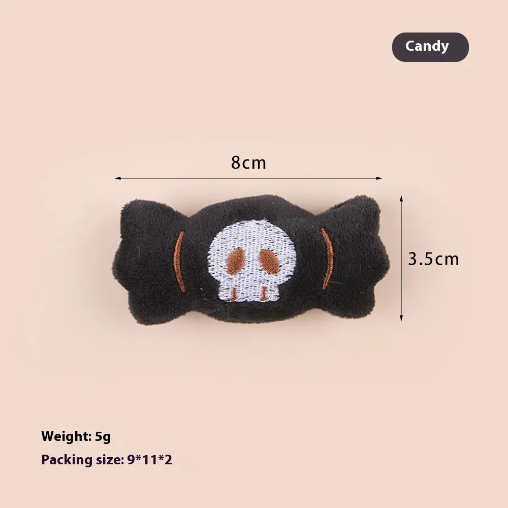 Small cat teaser wand with a fluffy plush toy tail, shown in candy colour design.