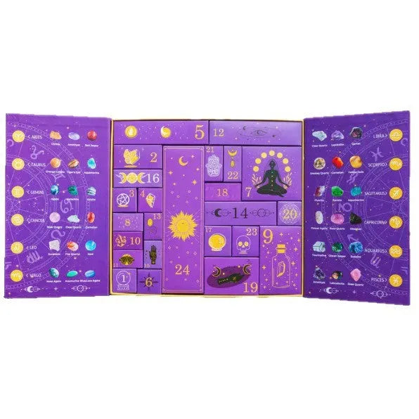 Crystal Halloween paper countdown gift box measuring 33.5cm wide with emotion cultivation activities