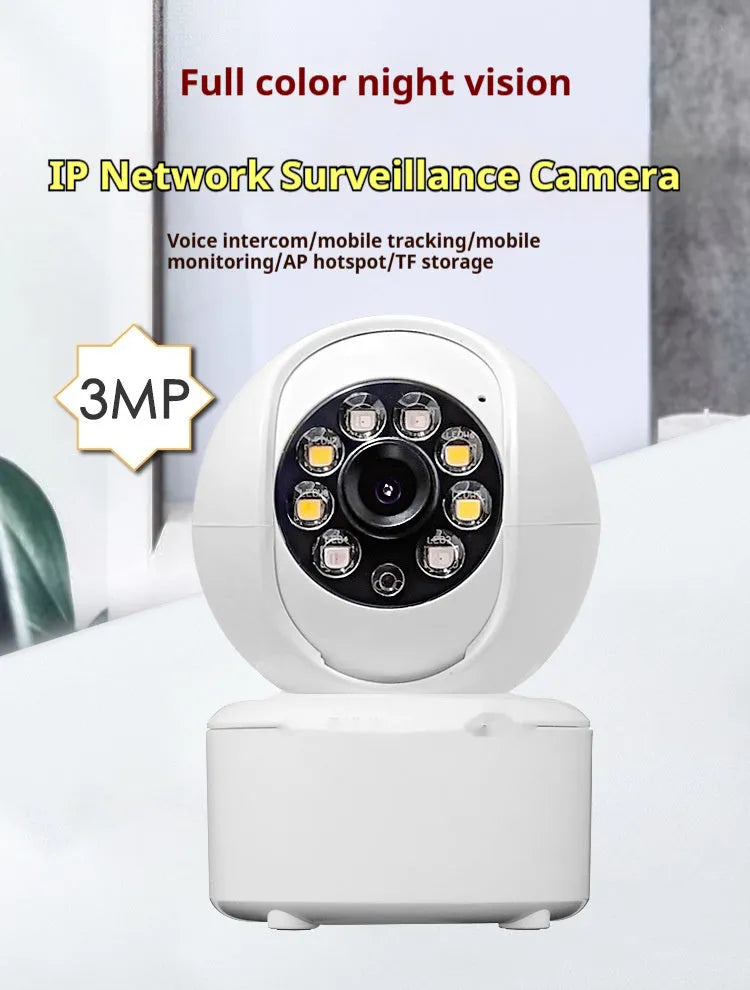1080p Bluetooth indoor security camera with ceiling mount and panorama view