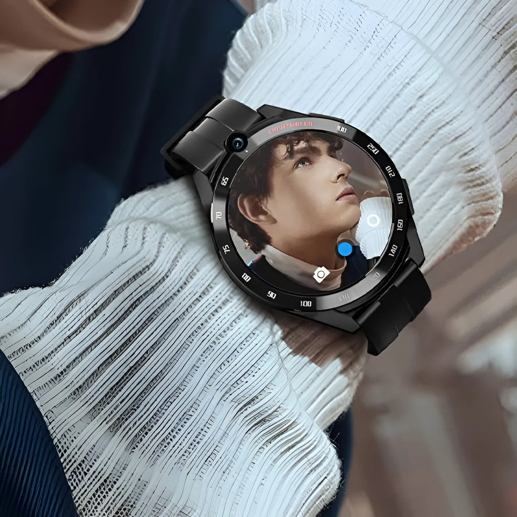 All Netcom student phone smart watch with dual camera 128G memory silicone strap 1.6-inch TFT screen