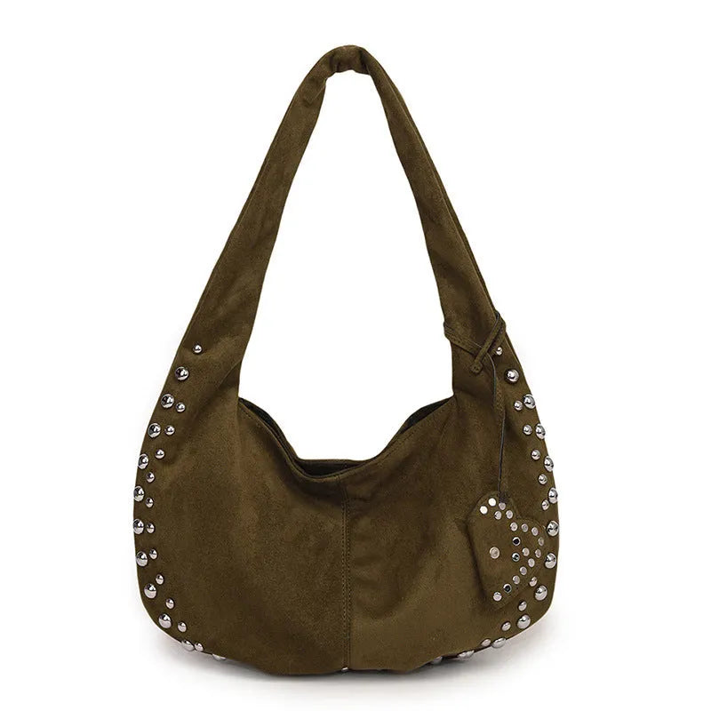 Soft plush fabric strapless tote handbag in retro style showing colour options