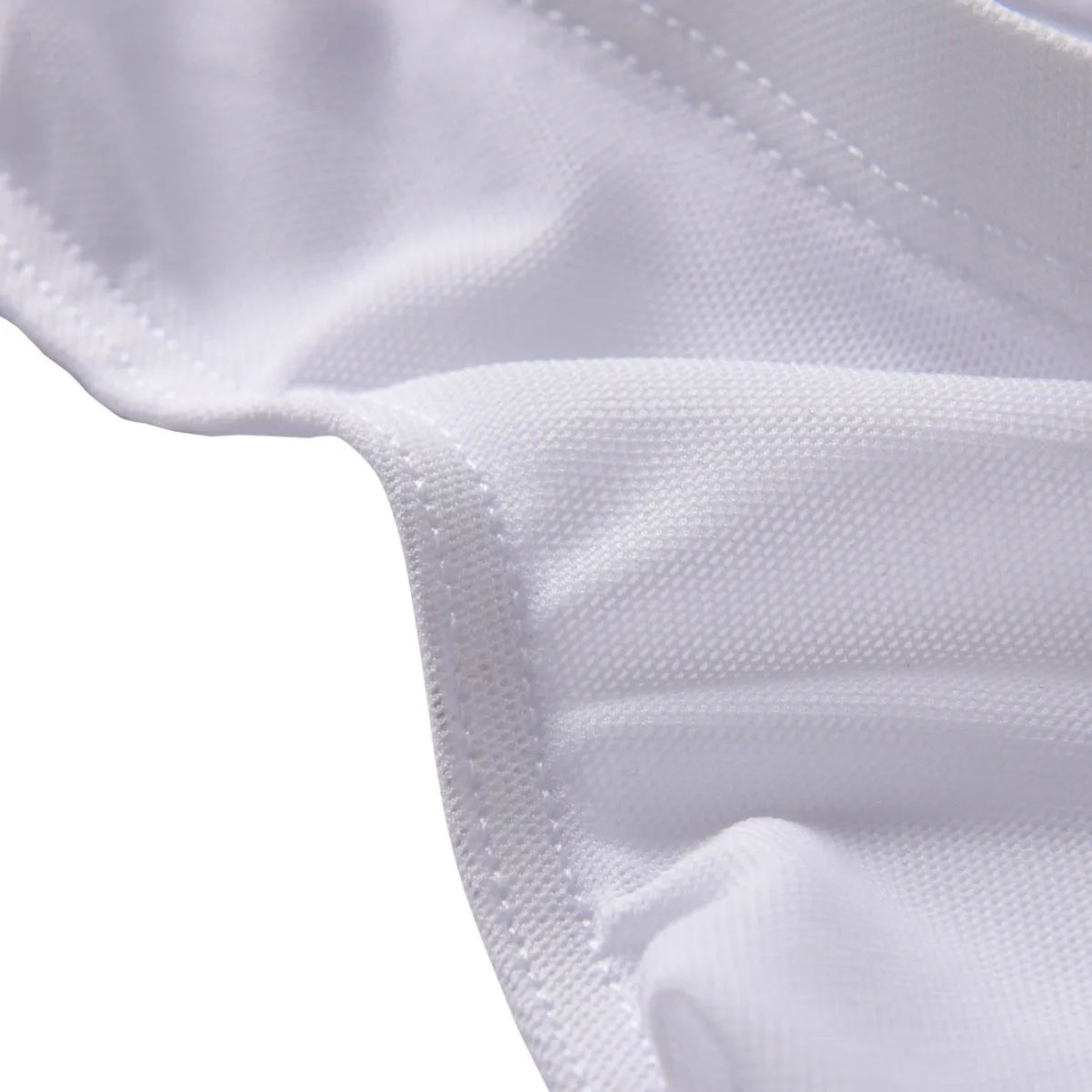 Men's black low-waist triangle briefs made from quick-drying nylon fabric