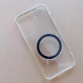 Pure black epoxy resin magnetic suction cup phone bracket with magnetic ring for car or desk mounting