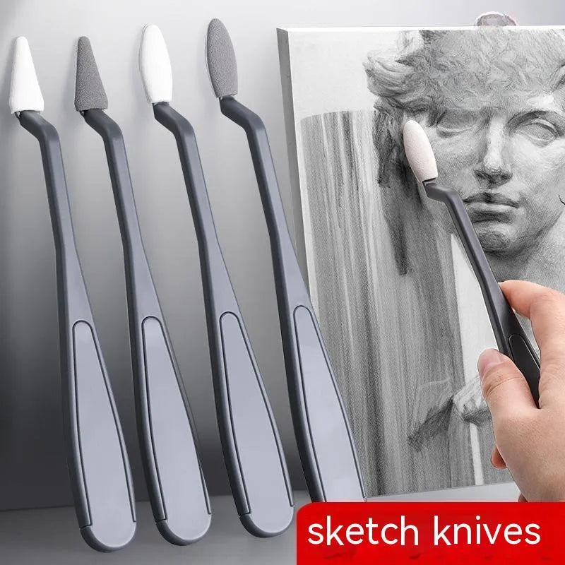 Fluorescent pen eraser smear tip, a plastic sketch rubbing knife art correction tool in colour R20212.