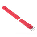 Solid colour silicone replacement strap for Garmin Forerunner 245 watch in seven colour options