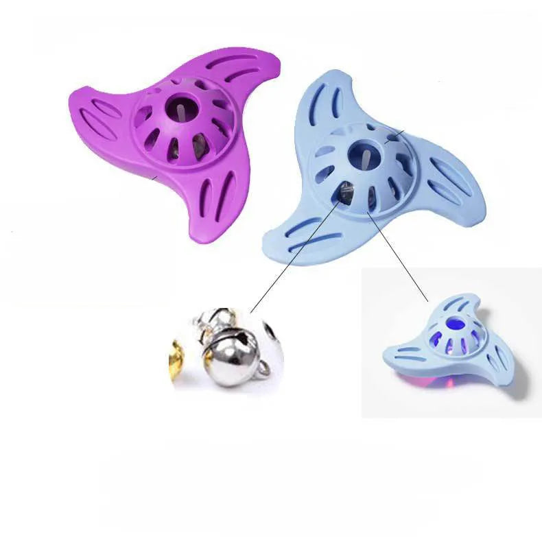 Blue boomerang molar dog chew toy for medium and large breed dogs