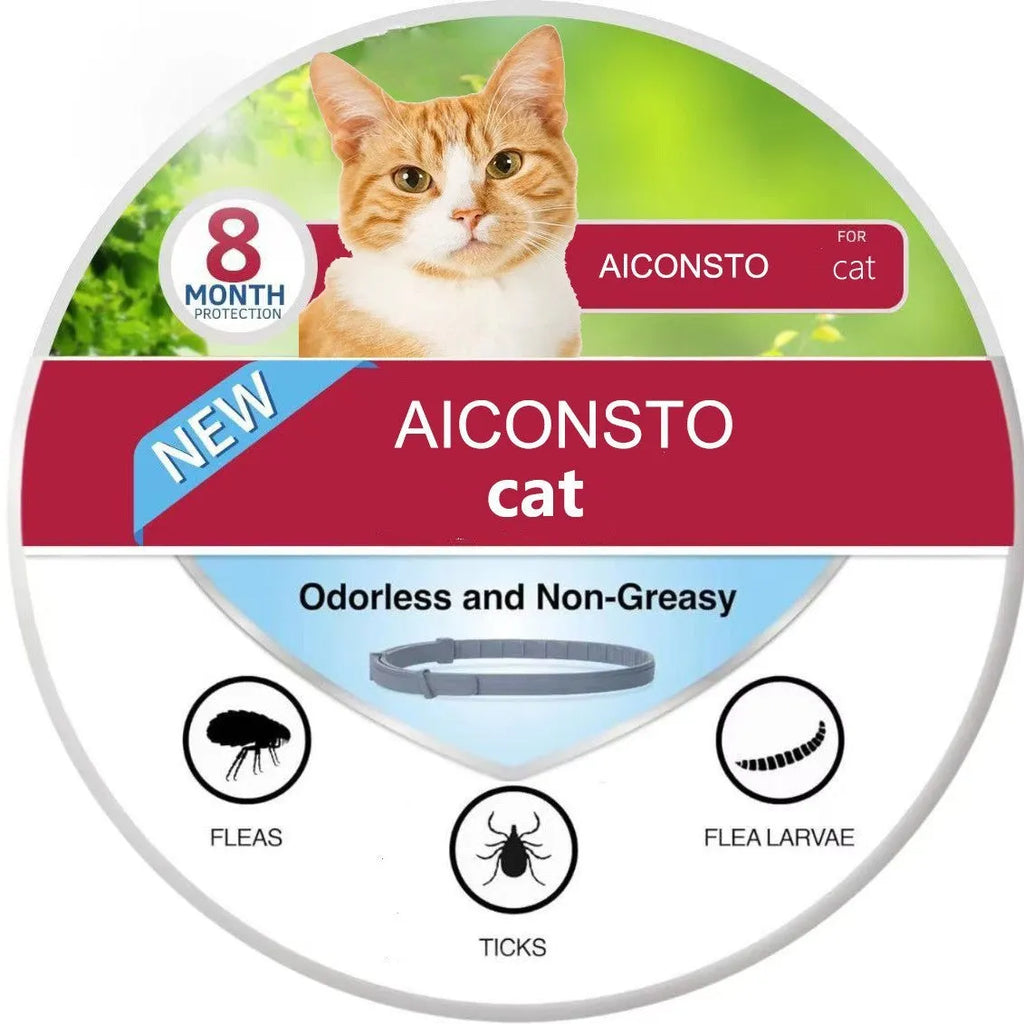 Pet insect repellent collar plastic deworming collar in 38cm or 70cm for cats puppies and big dogs geometry pattern