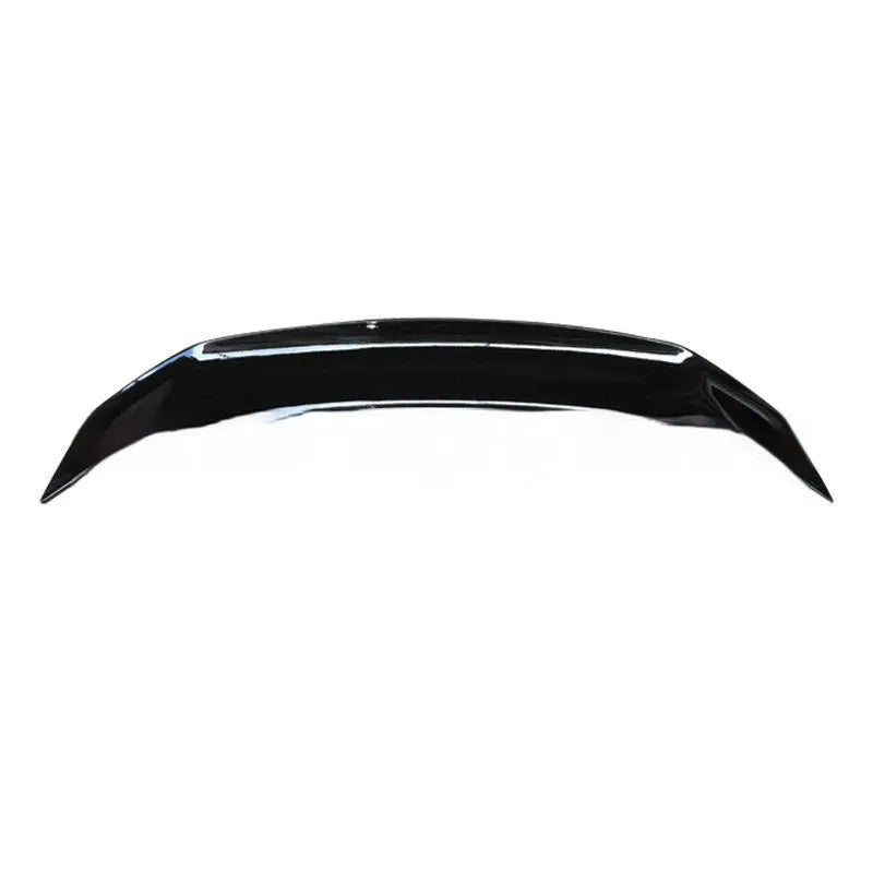 Universal ABS plastic punch-free car spoiler tail wing in blank, black, white, or carbon pattern finish