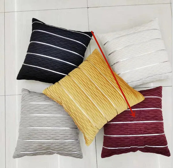 45cm square plush velvet cushion cover in a selection of colours including wine red and blue