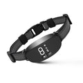 Plastic dog barking prevention collar in black, orange, and white, single pet collar for training use