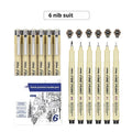 Waterproof syringe-style drawing pen with cartoon art design for sketching and writing