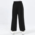 Children's black high-elasticity Sanda practice pants made from Lycra for martial arts training