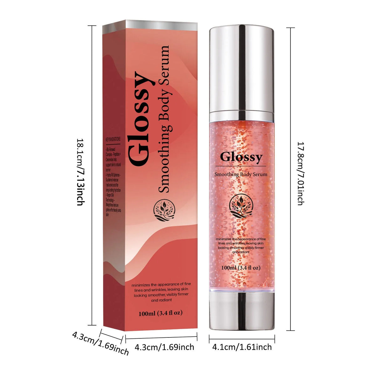 100ml moisturizing body oil bottle for family use, suitable for general-purpose, oily, dry, and mixed skin types