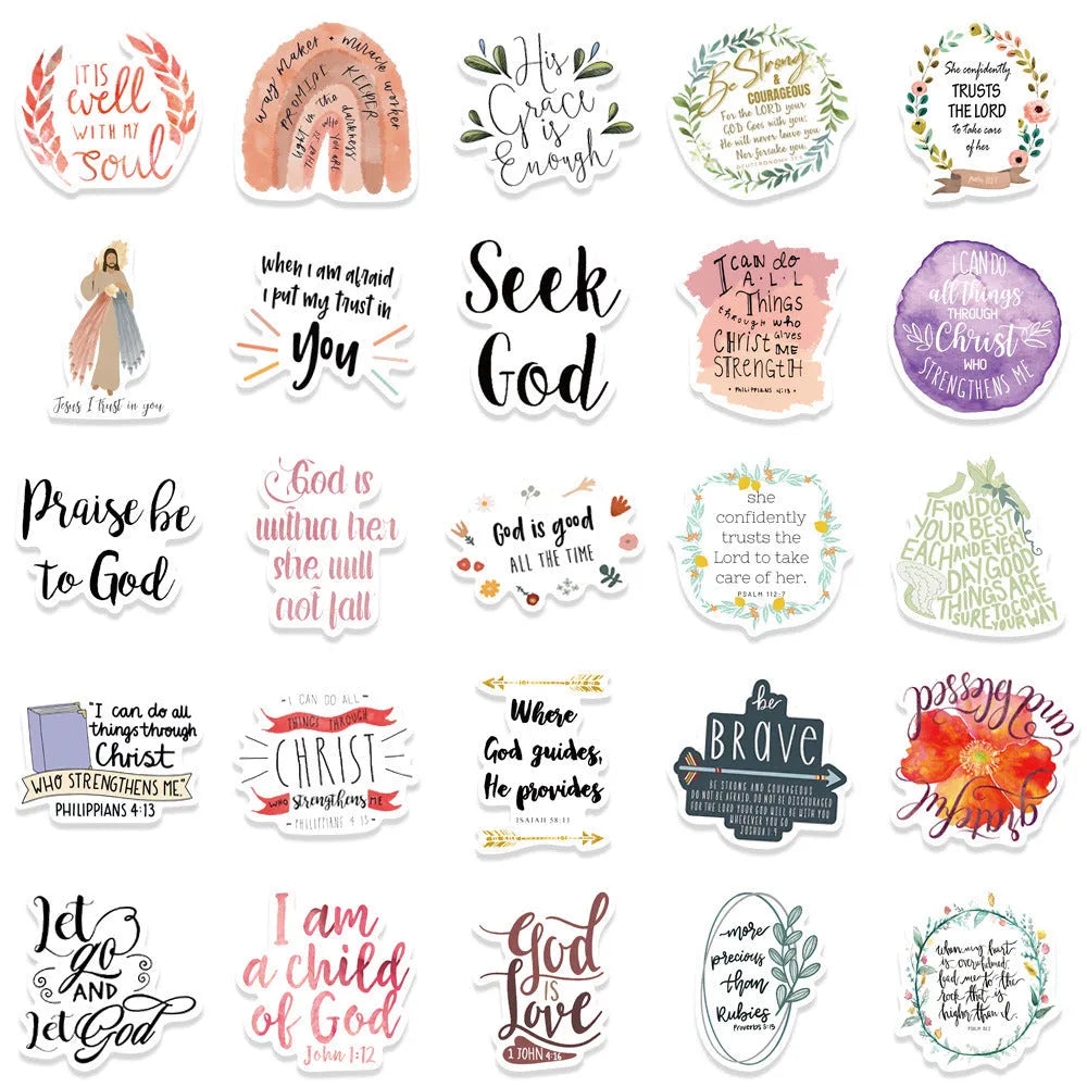 50 graffiti stickers with random printed patterns for wall laptop notebook window decoration