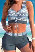 Women's bikini swimsuit without steel belt or chest pad in picture colour