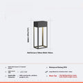 Outdoor waterproof stainless steel villa wall garden lamp IP54 black finish S size 350x150x100mm