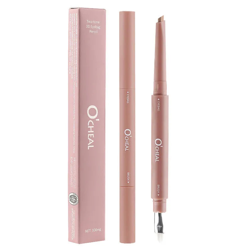 Double Fight Eye Shadow Pen in black packaging with two colour swatches 01 and 02