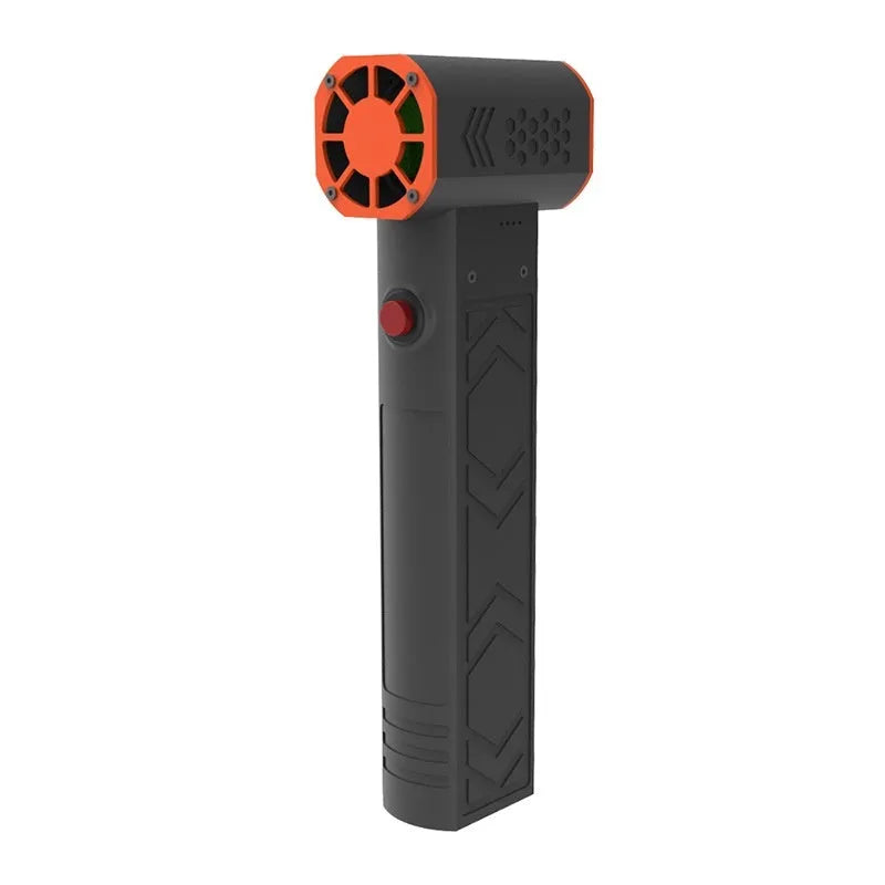X7 colour high-speed handheld wireless portable dust blower fan with brushless motor, USB rechargeable, dimensions 7.6x23.1x4.8 cm