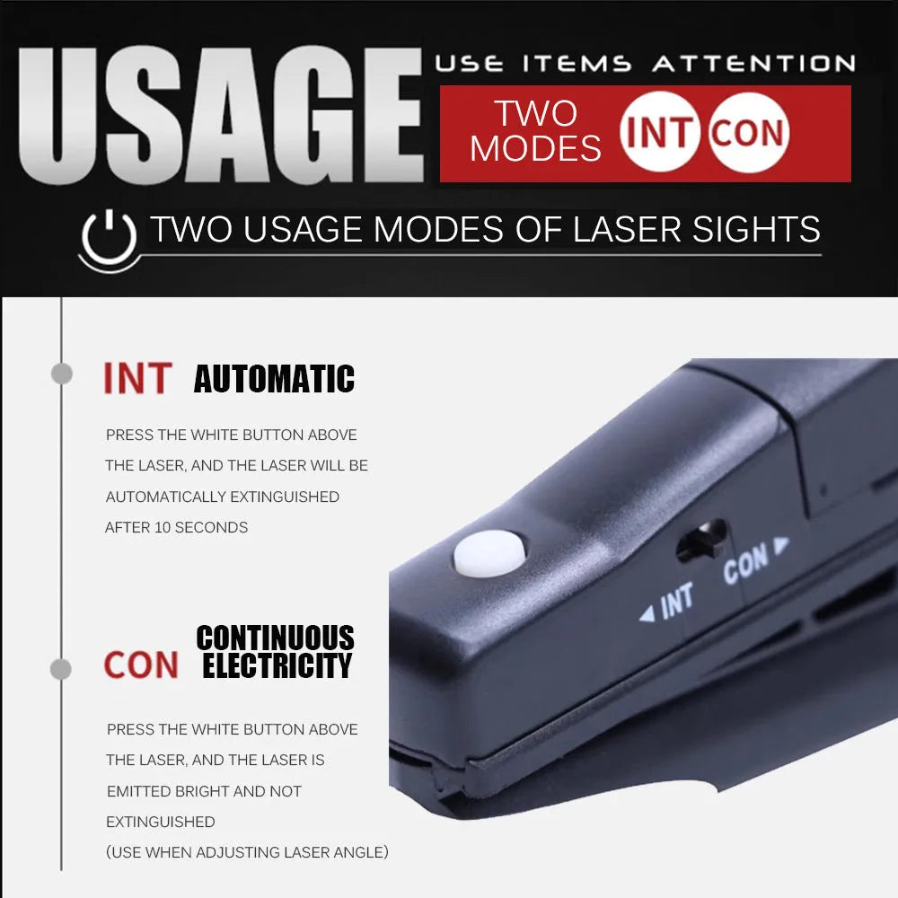 Black golf laser aiming instrument for putting alignment mounted on golf push rod