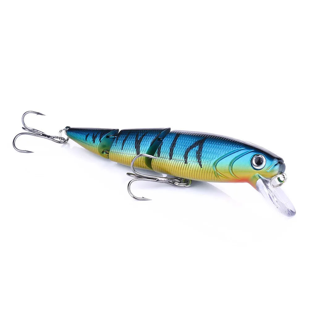 Multi-section hard fishing bait lure 10.5cm 15g ABS plastic with size 6 hook