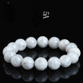 Geometric women's crystal bracelet with blizzard snowflake round beads and Ruyi Xiangyun elements