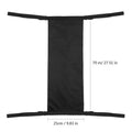 Black cylindrical wheelchair pannier bag made from 600D Oxford cloth for oxygen cylinder storage during travel