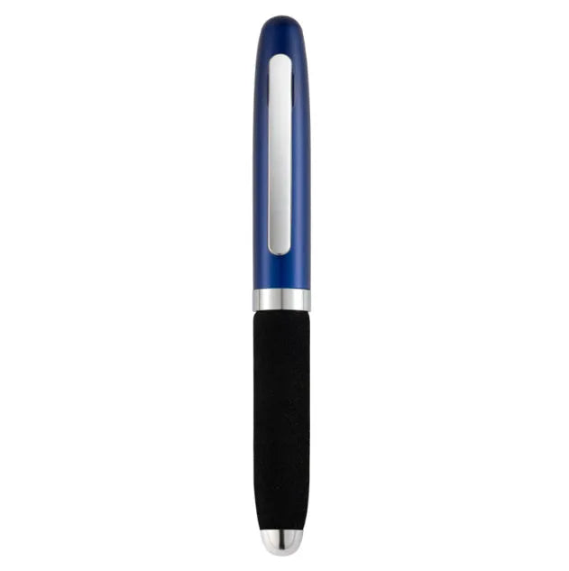 EVA metal cap ballpoint pen with 1.0mm bullet tip shown in silver colour