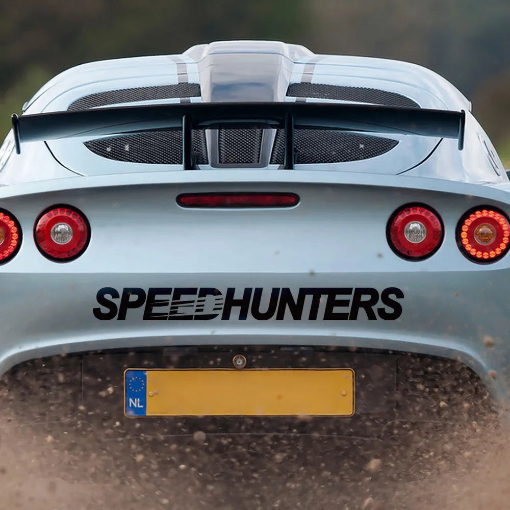 Speed Hunters reflective car vinyl sticker measuring 59cm by 10cm in multiple colour options