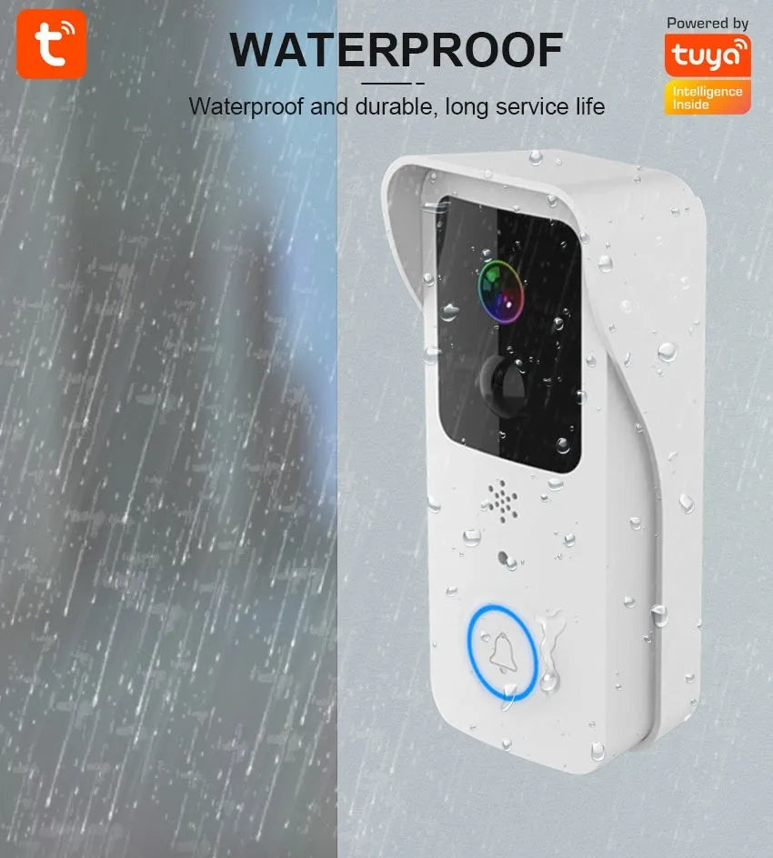 Smart home visual doorbell intercom with HD camera and wireless design