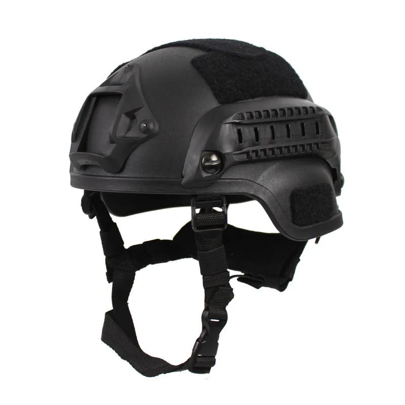 Youth tactical helmet in PP plastic, 53-57cm head size, sand colour for summer camp