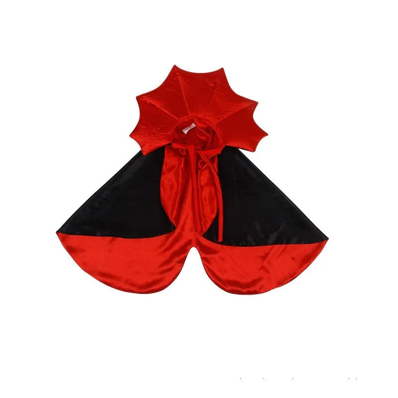 Black and red Halloween costume for cat or dog with European and American styling