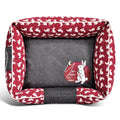 Jarre Aero Bull rabbit design dog bed mat in green, size medium, on floor