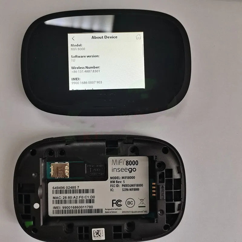 Black 4G wireless router measuring 10x20x3cm with dual-core processor and 150Mbps speed