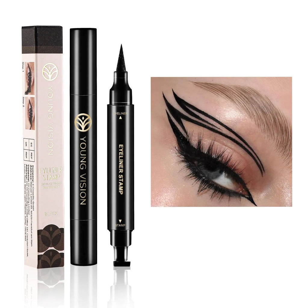 Black and white seal eyeliner 4ml smudge-proof liquid eyeliner with fine tip