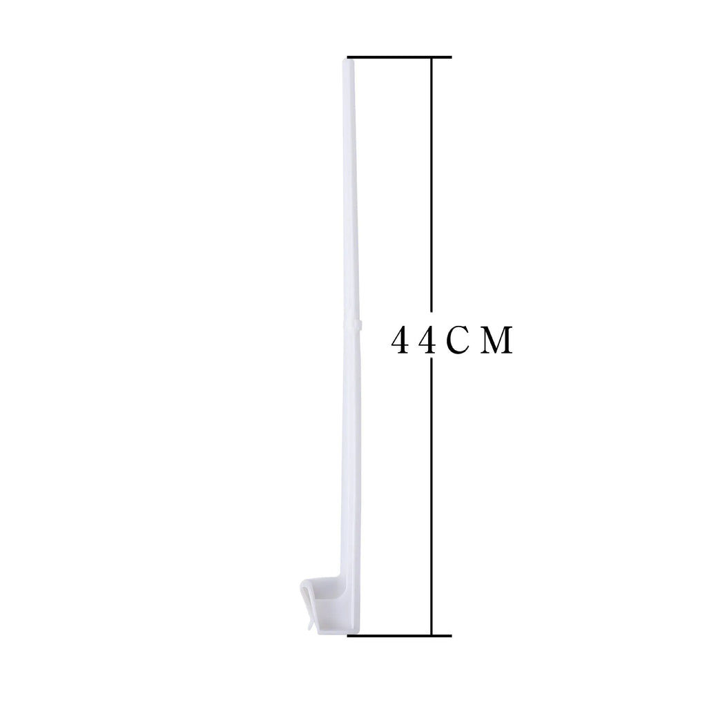 White plastic car window flag bracket set with 10 holders for vehicle flagpole mounting