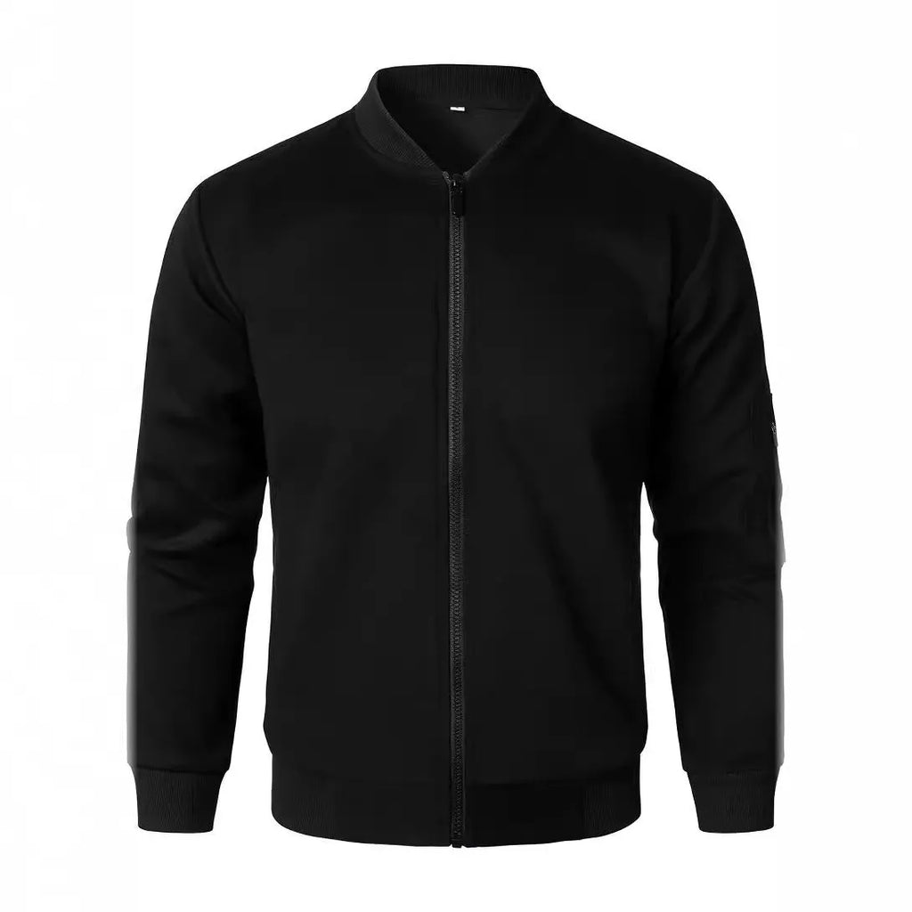 Men's loose fit knitted jacket in a cotton blend fabric for business casual style