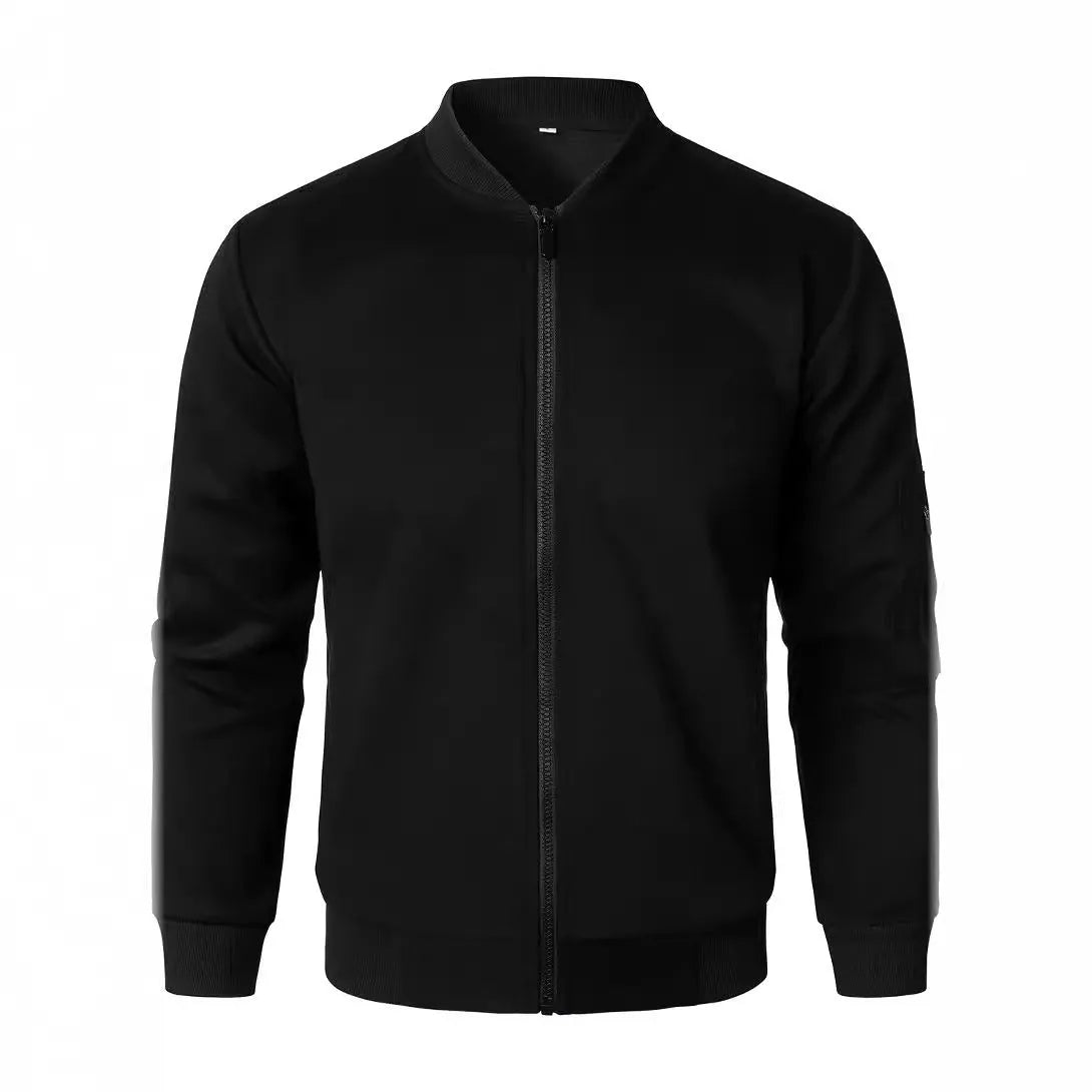 Men's loose fit knitted jacket in a cotton blend fabric for business casual style