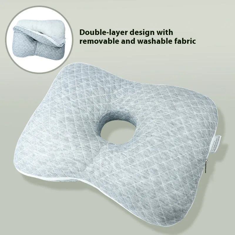 Boer Gray single hole ear pillow with polyester filling for beauty salon facial treatments