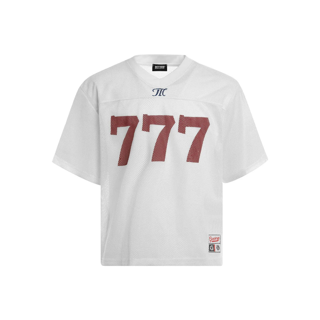 Polyester loose fit retro street style t-shirt in black, white, purple or orange