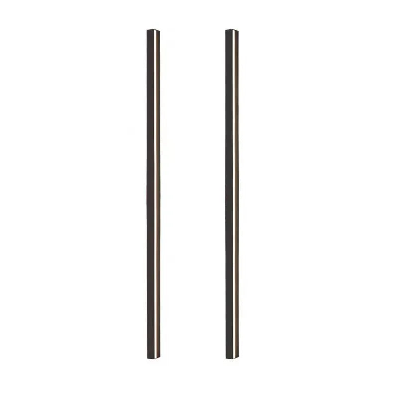 80cm long black aluminium LED strip wall lamp with a PC shade and touch colour control.