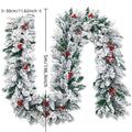 Christmas decorative rattan vine with flocking snow effect in American style design