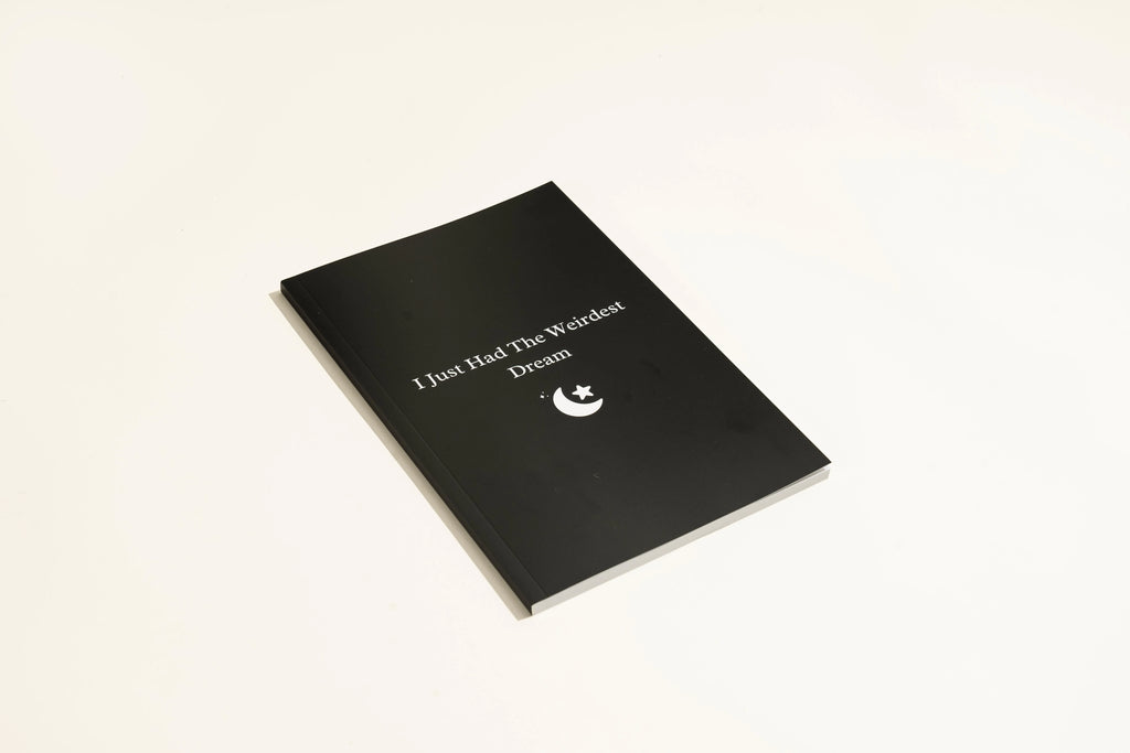 Black business style dream journal notebook for organised dream recording and analysis