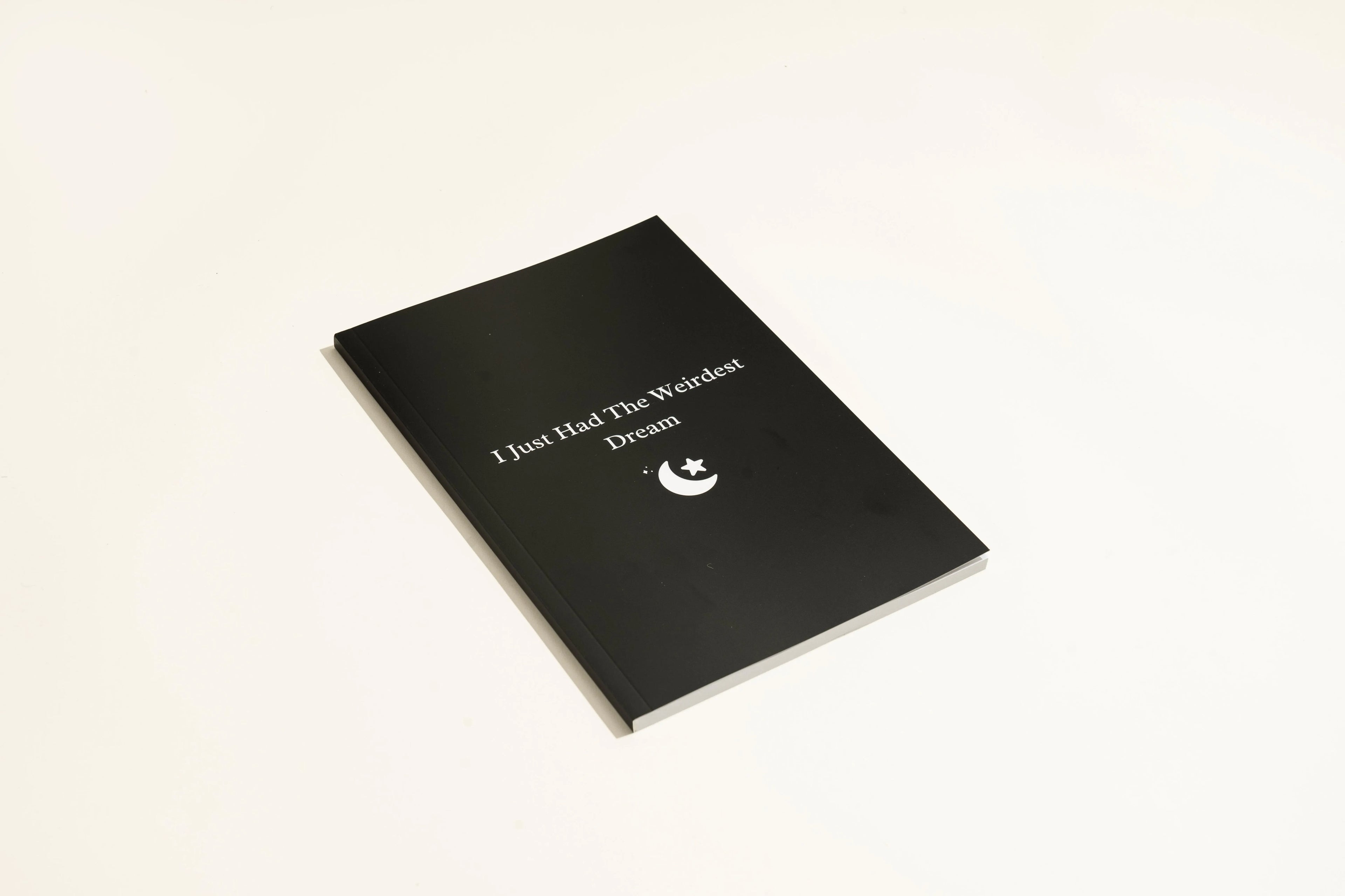 Black business style dream journal notebook for organised dream recording and analysis
