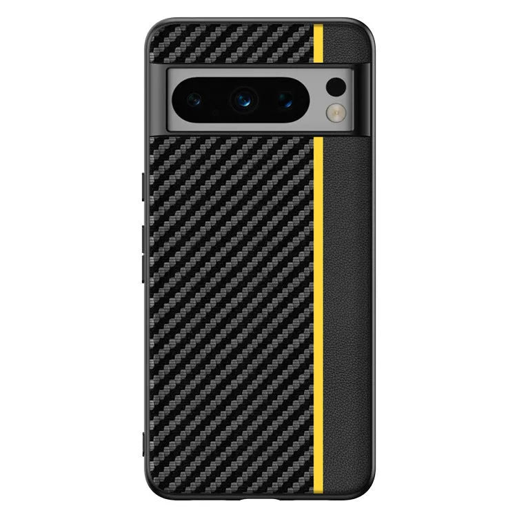 Carbon fiber Kevlar anti-fall ultra-thin phone case for Google Pixel in Carbon Black