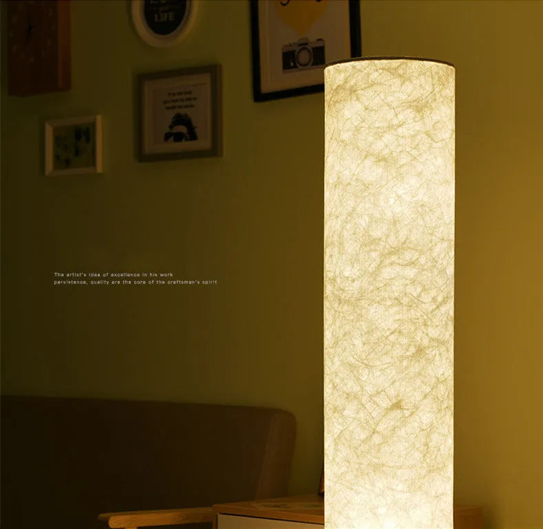 Smart RGB remote control folding floor lamp with stainless steel base and fabric shade