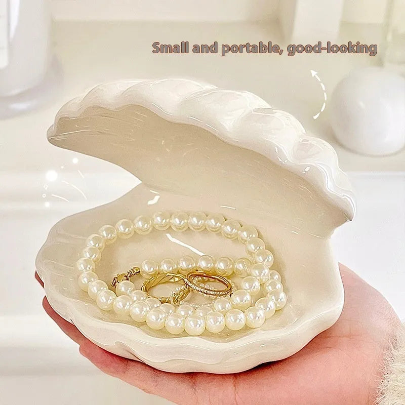 Yellow porcelain storage tray with optional night light in pink or white shell.