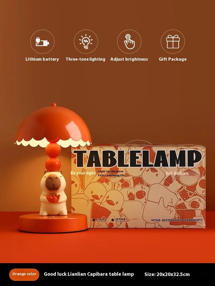 Kappabala resin wrought iron bedroom table lamp night light simple modern design